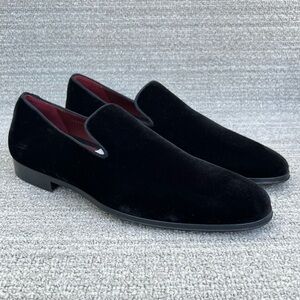 MAGNANNI Dorio Venetian Velvet Loafer Black Men's Size 10.5 US Size